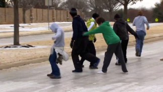 Side Streets Remain Icy Mess