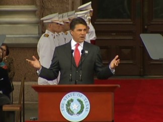 Gov. Rick Perry Takes Oath of Office for Third Time