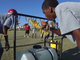 H.S. Football Practice in the Heat