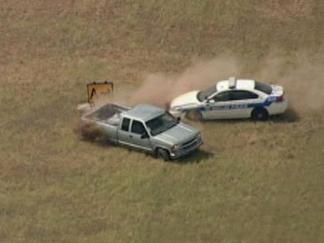 Chase Ends Along Love Field Runway