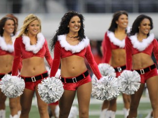 Dallas Cowboy Cheerleaders Celebrate Christmas 