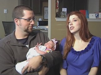 Baby Born on Porch