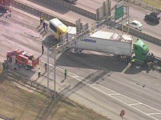 Images: Crash Shuts Down I-30 at Ferguson
