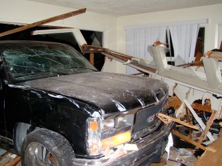 Bait Truck Crashed Into Home