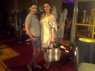 Backstage at Stanley Korshak's Runway Show