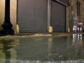Mopping Up Flooded Dallas Co. Records Building