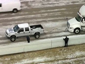 F250 Driver Who Freed Big Rig: "I Just Pay It Forward"