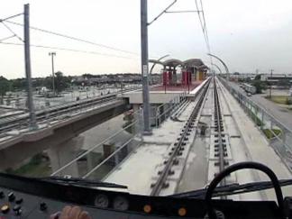 Last Parts of Green Line Pulling Into the Station