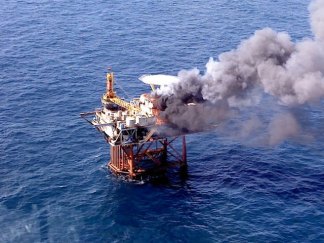 Oil Platform Explodes in the Gulf