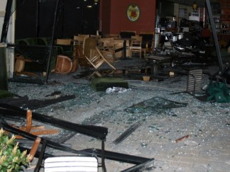 Man Accused of Plowing Through Starbucks