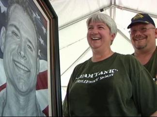 Marine Remembered in Portrait by N. TX Artist