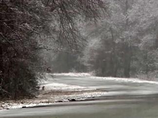 Snow Leaves Roads Wet, But Not Icy
