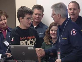 Teen Receives 911 Award