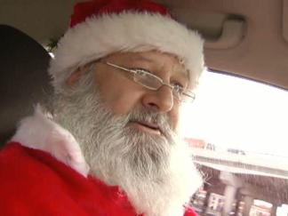 Johnny Wicker is ... The Taxi Santa