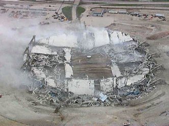 Stadium Implosion: Nothing But Rubble