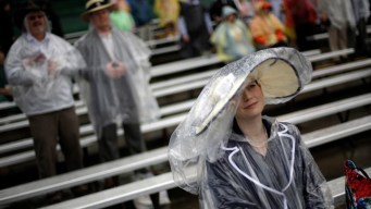 Crowds Brave Rain, Security Lines for Ky. Derby
