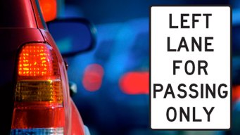 Left Lane Signs on the Right?