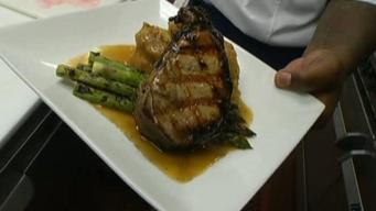 Cook It: Brine Pork Chop With Bread Pudding