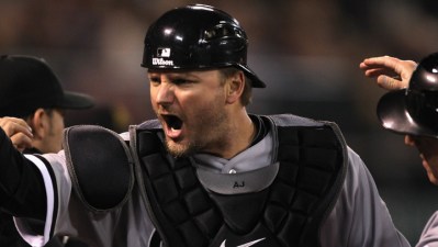 Pierzynski Meets With Rangers