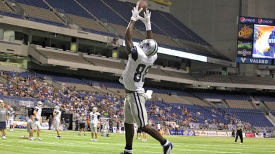 Storms Chase Cowboys Practice Indoors