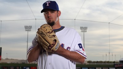 Rangers' Hurley Struck on Head in Triple-A Game