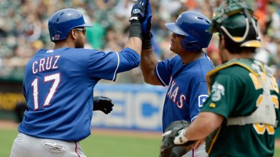 Cruz Hits 3-Run HR; Rangers Beat A's