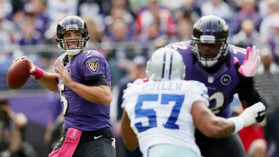 Cowboys Trail Ravens At Half, 17-10