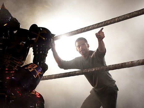 First Look at Jackman as Rock 'Em Sock 'Em Robot Trainer