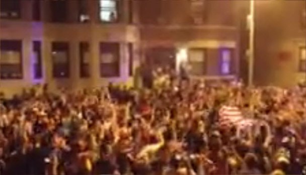 RAW VIDEO: Boston Residents Take to Streets, Sing "Star Spangled Banner"