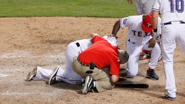 Beltre Bruised, Not Concussed