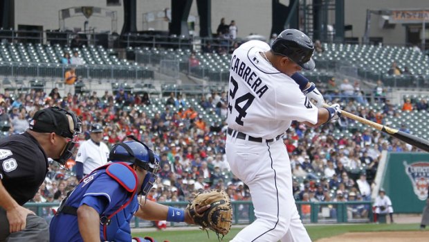 Cabrera's Hit Gives Tigers 5-4 Win Over Texas