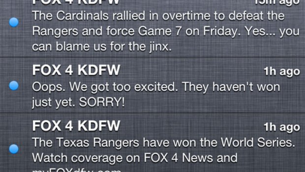 Fox 4 Accidentally Ruins the World Series