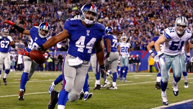 Giants Leading Cowboys at Half, 21-0
