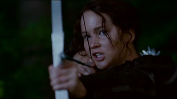 "Hunger Games" Teaser Shows Katniss Shooting Arrows, Running Through Burning Forest
