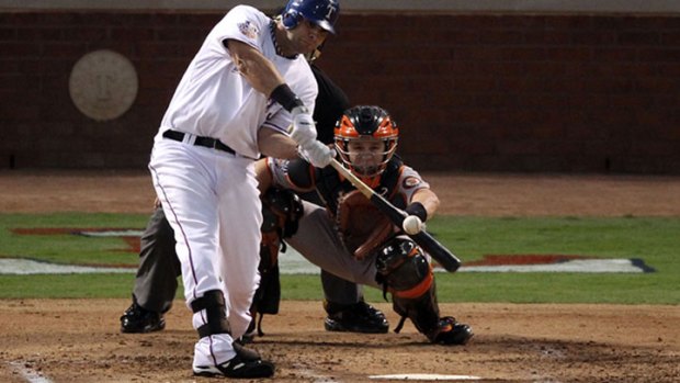 Moreland Finally Can Slow Down, Learn With Rangers