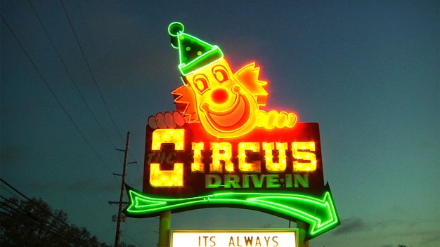 Car Side Service with a Smile at the Circus Drive-In
