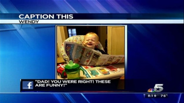 Caption This: Jack Reading the Paper
