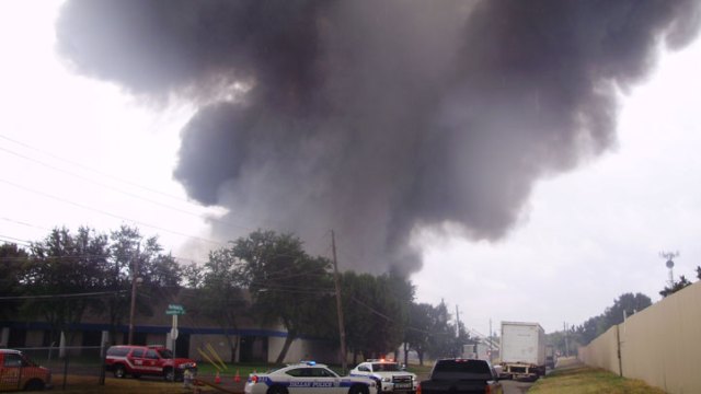 Pool Supply Warehouse Fire