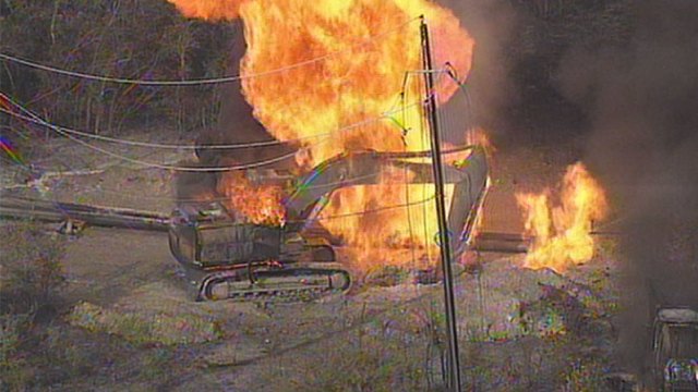 Dramatic Photos: Gas Line Explodes in Collin County
