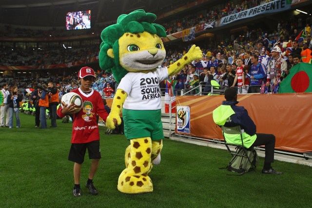 Zakumi loves to play football, perform and dance