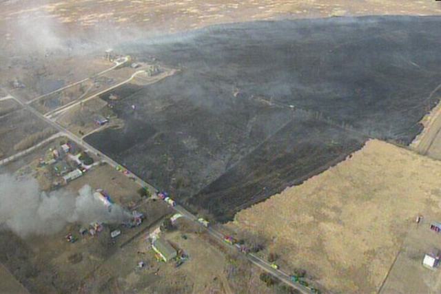Wildfires Burn in Johnson, Wise Counties