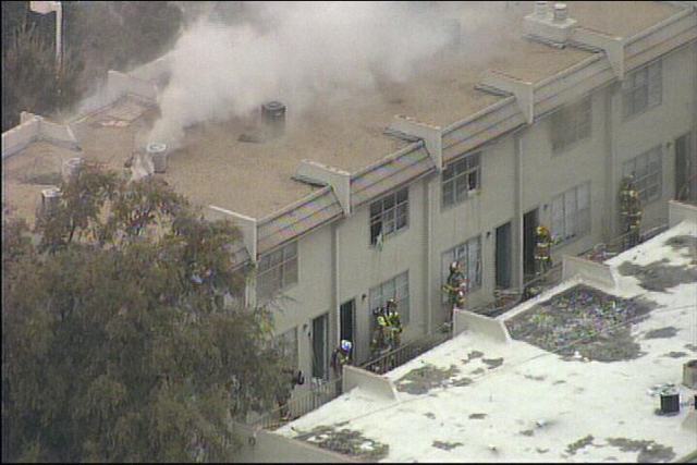 Firefighters Battle Three-Alarm Blaze