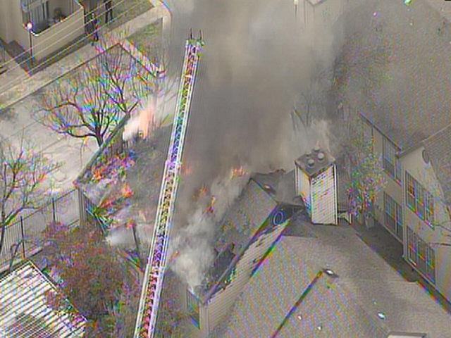 Fire Engulfs Dallas Apartment Complex