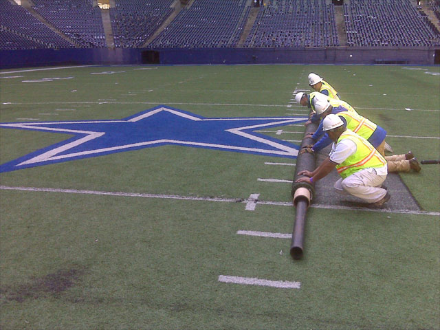 Taking It Down at Texas Stadium