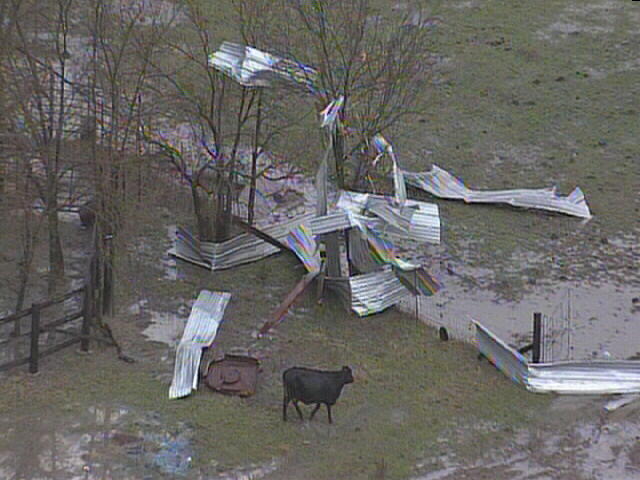 Images: Tornado Damage in Lamar County