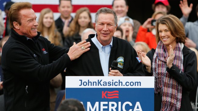 Arnold Schwarzenegger Endorses John Kasich on Snapchat