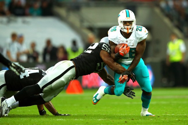 Mario Williams visiting with Dolphins in Miami