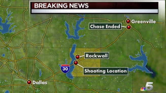 The suspect in the shooting lead police on a 45 minute chase through several North Texas cities.