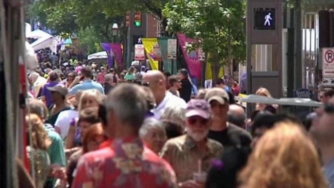 The Main Street Fort Worth Arts Festival in Sundance Square is big business for Cowtown.
