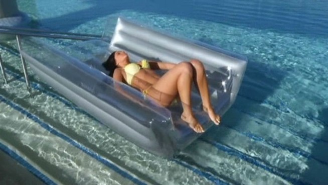 A North Texas woman is teaming up with the W Hotel to launch Luminous Envy, a pool float that helps people tan.